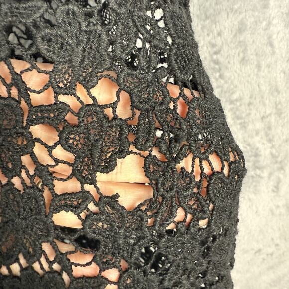 Women’s Long Line Cardigan Crochet Open Knit Lace Witchy Whimsigoth Fairy Grunge - Picture 5 of 7